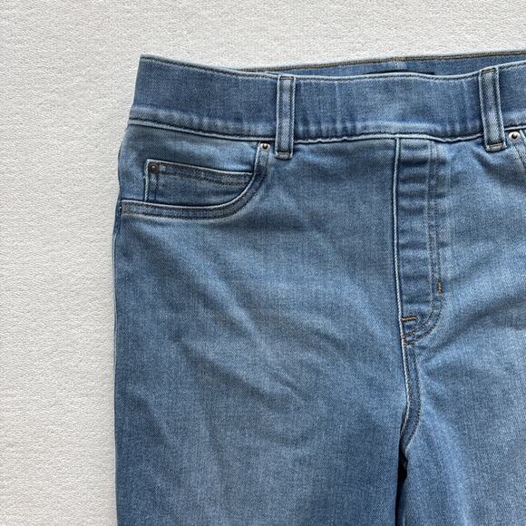 Spanx Women SPANXshape EveryWear Flare Jean Size Large Pull On Light Wash - Picture 5 of 13